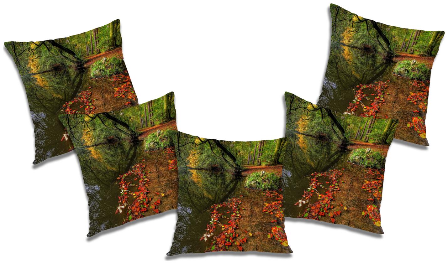 

RADANYA Abstract Cushion Cover with Filler (Set of 5) 24x24 inch