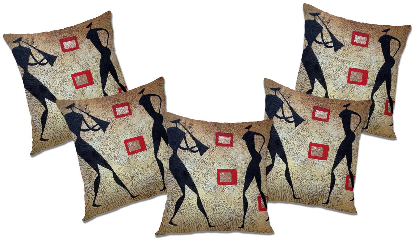

RADANYA Abstract Cushion Cover With FIller (Set of 5) 20x20 inch