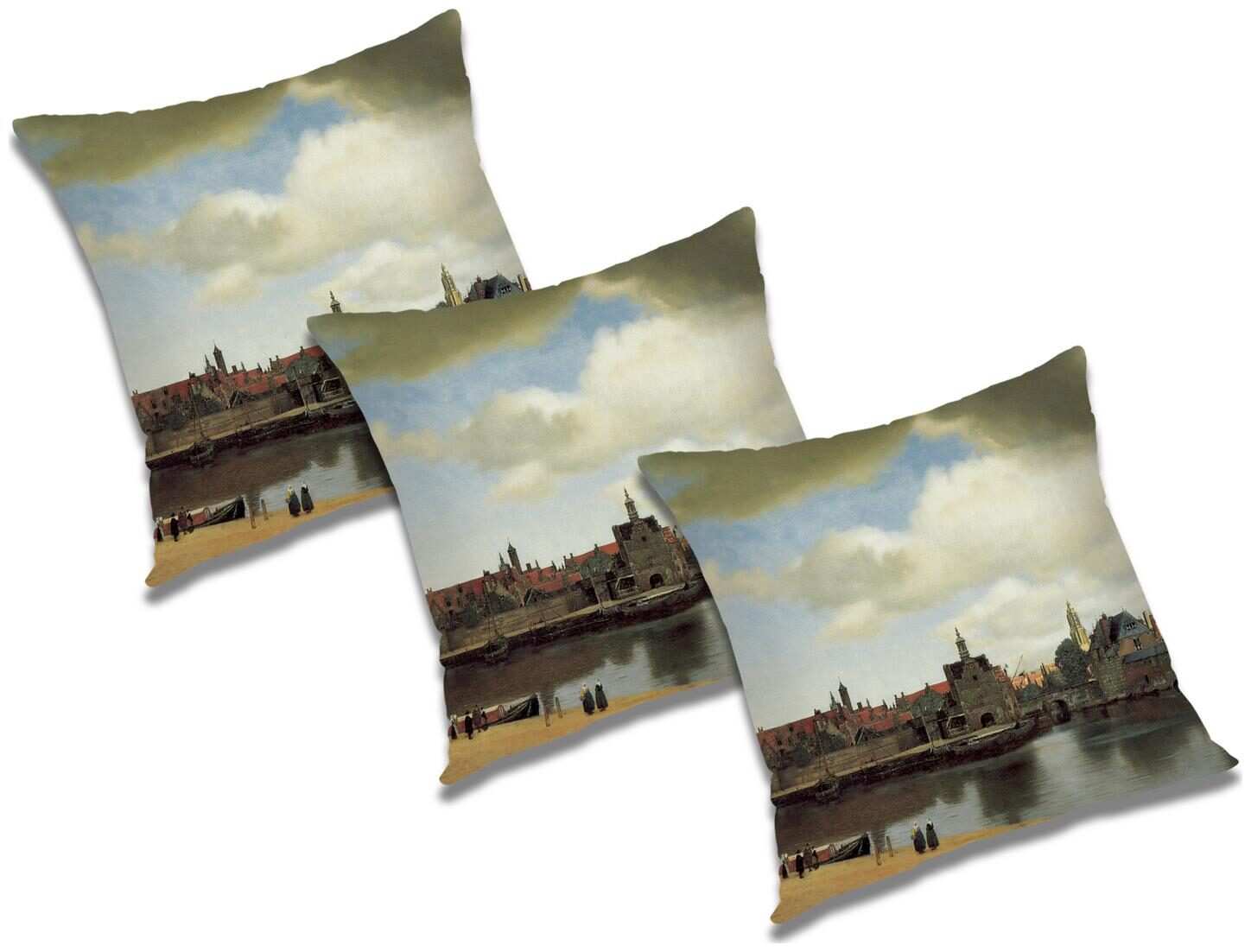 

RADANYA Abstract Cushion Cover with Filler (Set of 3) 18x18 inch