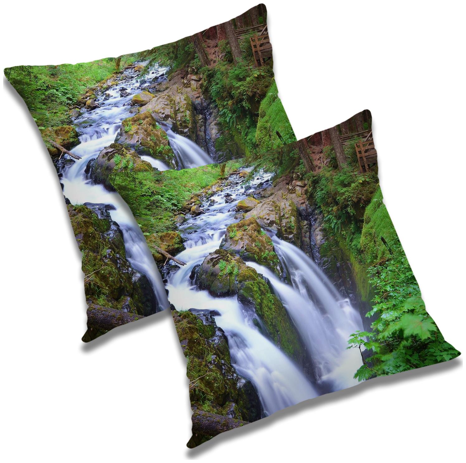 

RADANYA Abstract Cushion Cover with Filler (Set of 2) 16x16 inch