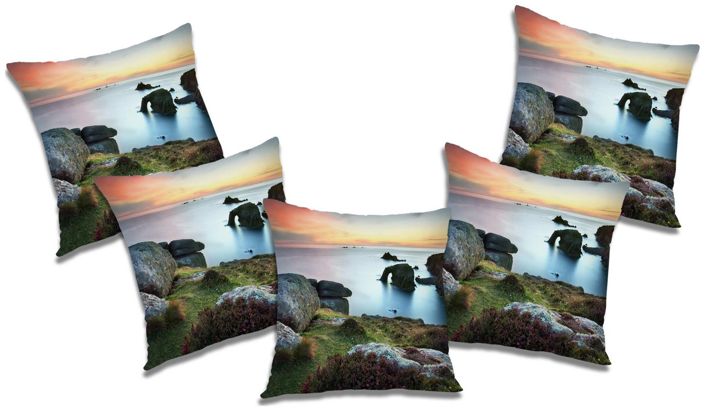

RADANYA Abstract Cushion Cover with Filler (Set of 5) 12X12 inch
