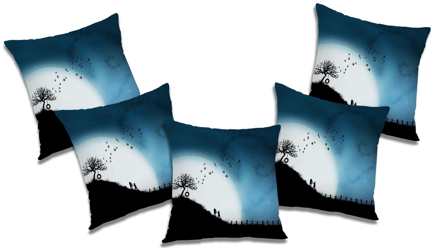 

RADANYA Abstract Cushion Cover with Filler (Set of 5) 16x16 inch