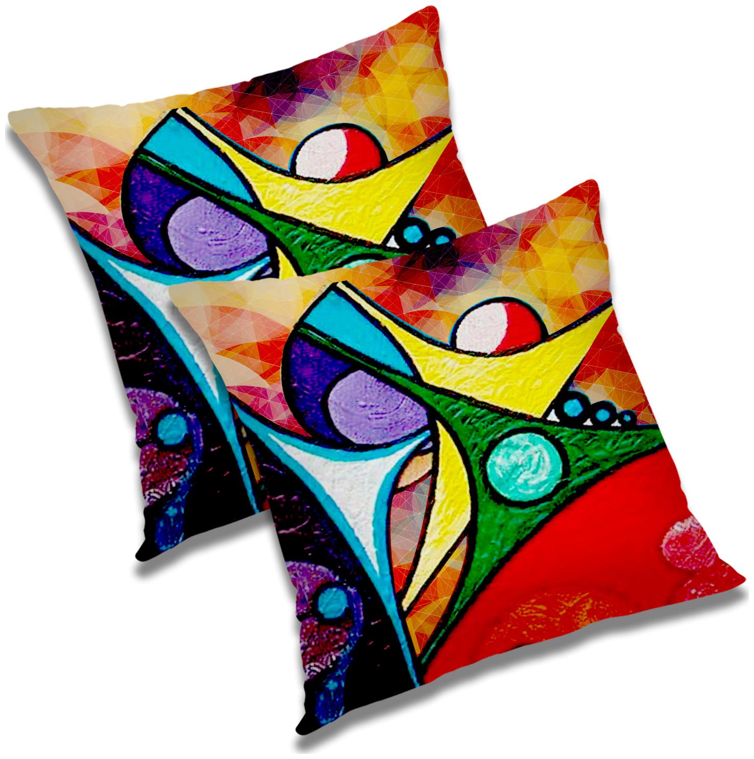 

RADANYA Abstract Cushion Cover with Filler Set 20x20 inch