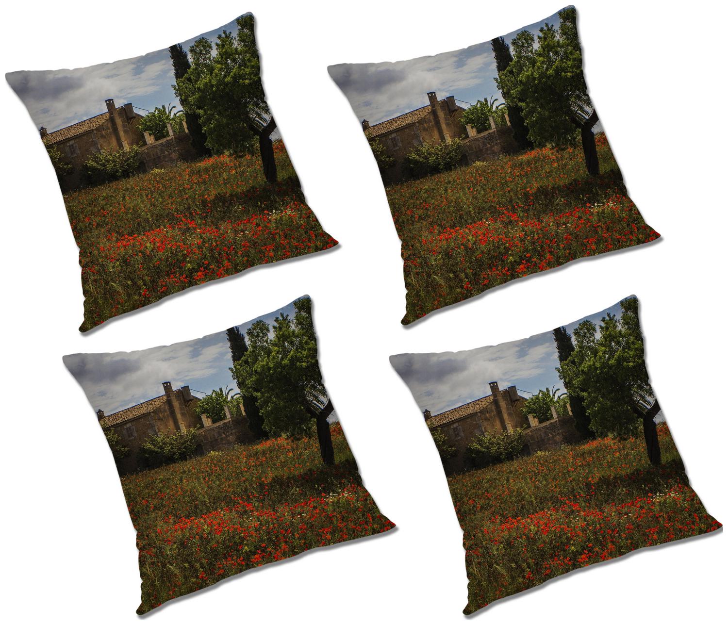 

RADANYA Abstract Cushion Cover with Filler (Set of 4) 20x20 inch