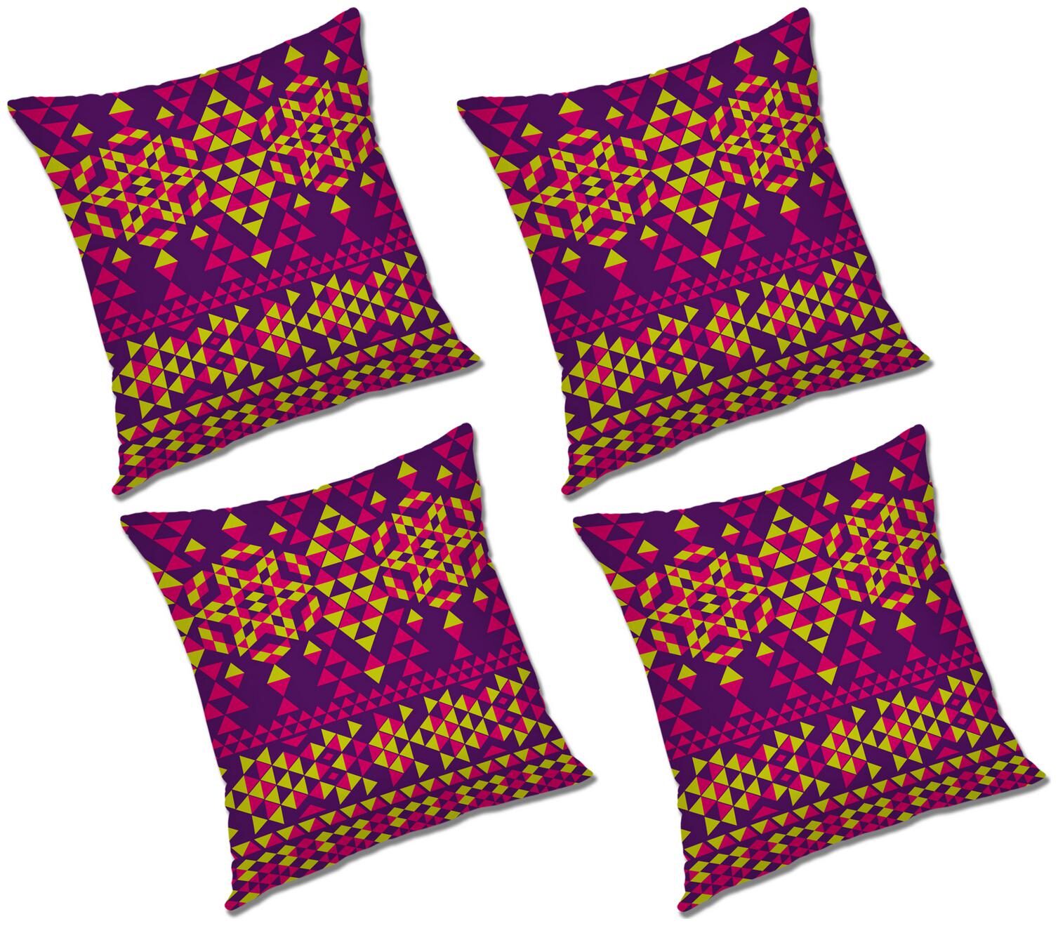 

RADANYA Abstract Polyester Purple Cushion Cover ( Large Pack of 4 )