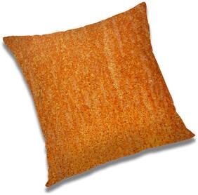 RADANYA Abstract Polyester Orange Cushion Cover ( Large , Pack of 1 )