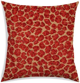 RADANYA Abstract Polyester Brown Cushion Cover ( Large , Pack of 1 )