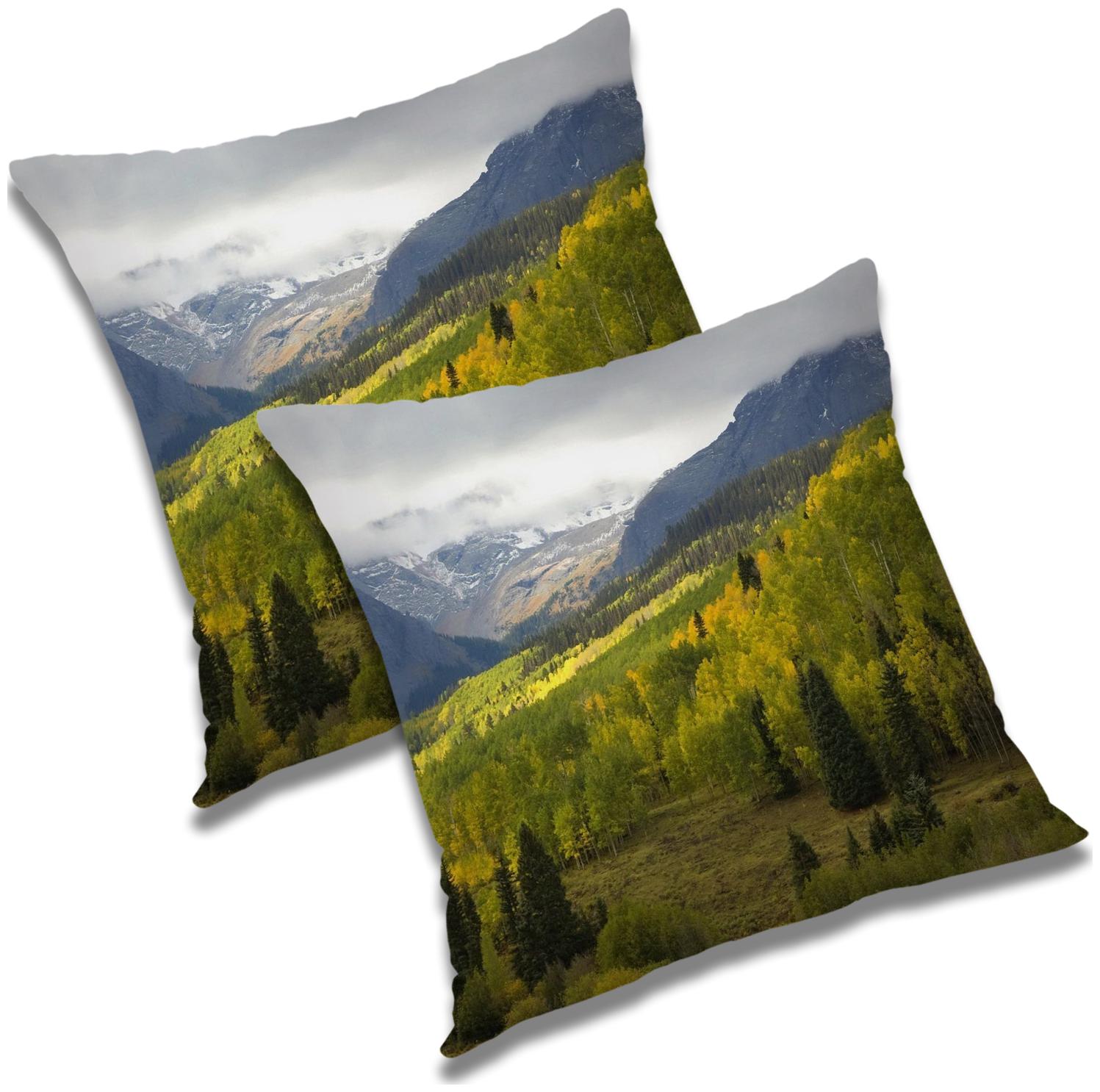 

RADANYA Abstract Cushion Cover with Filler (Set of 2) 16x16 inch