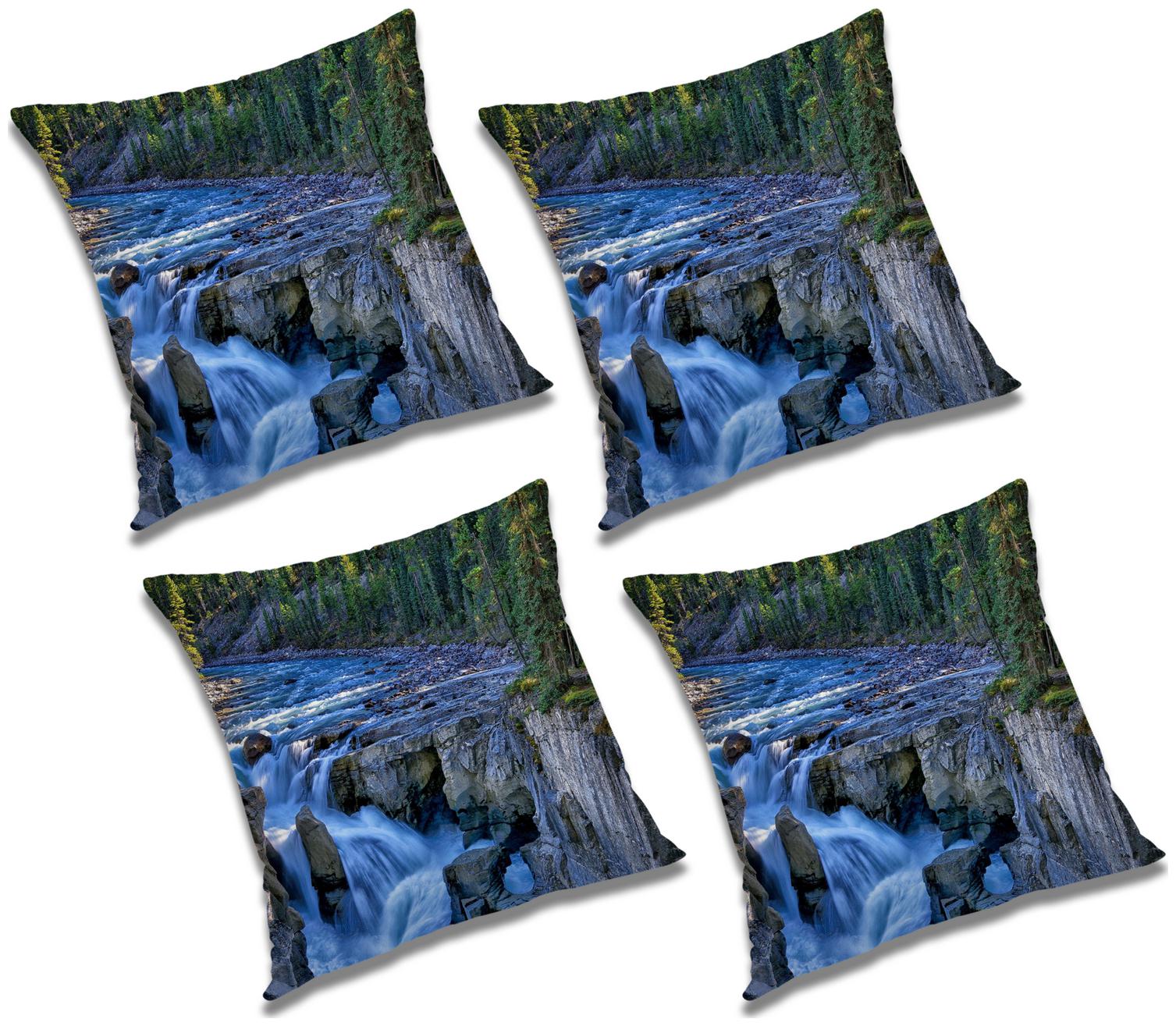 

RADANYA Abstract Cushion Cover with Filler (Set of 4) 16x16 inch