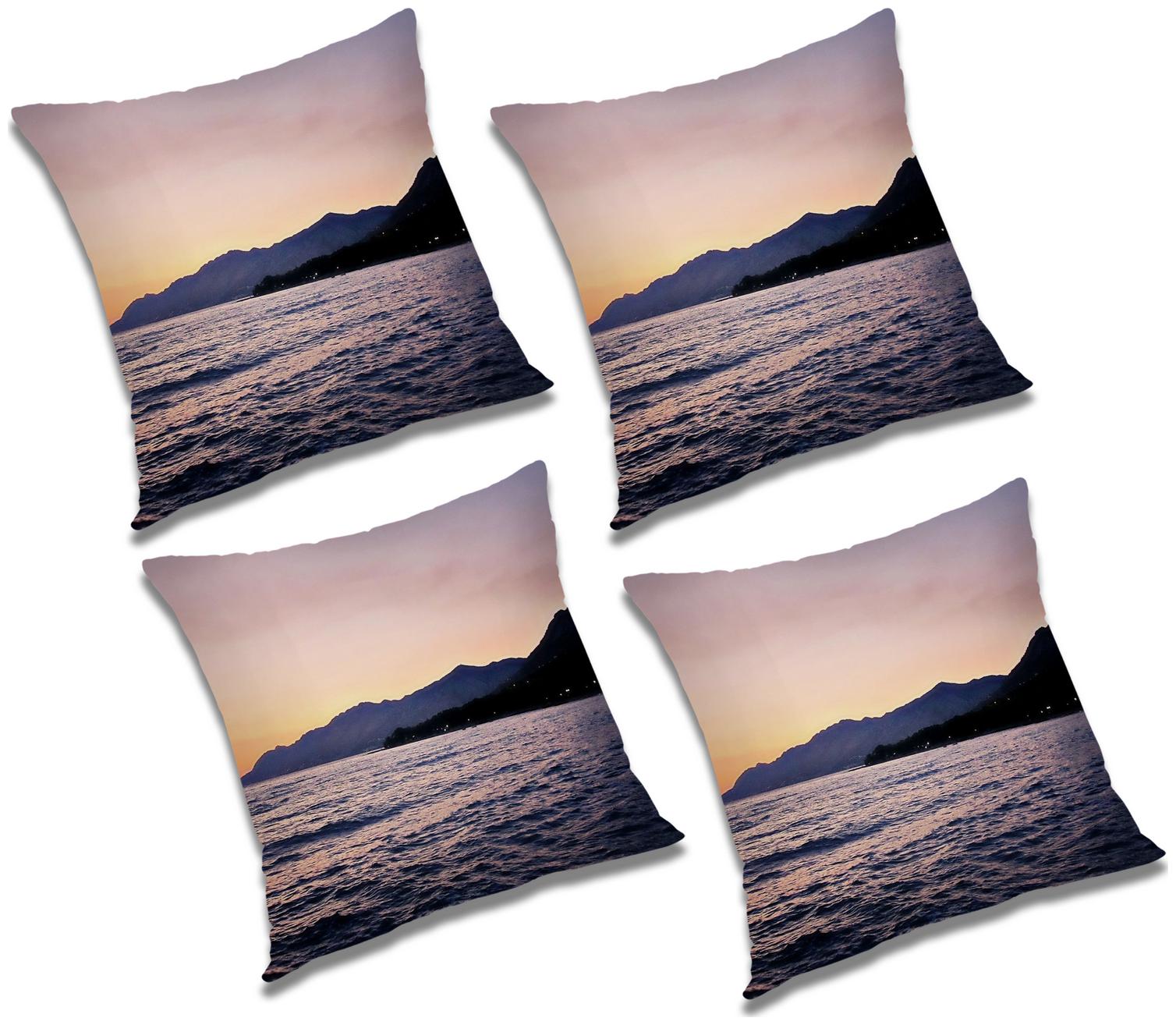 

RADANYA Abstract Cushion Cover with Filler (Set of 4) 16x16 inch