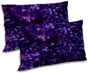 RADANYA Polyester Abstract Pillow Covers ( Pack of 2 , Purple )