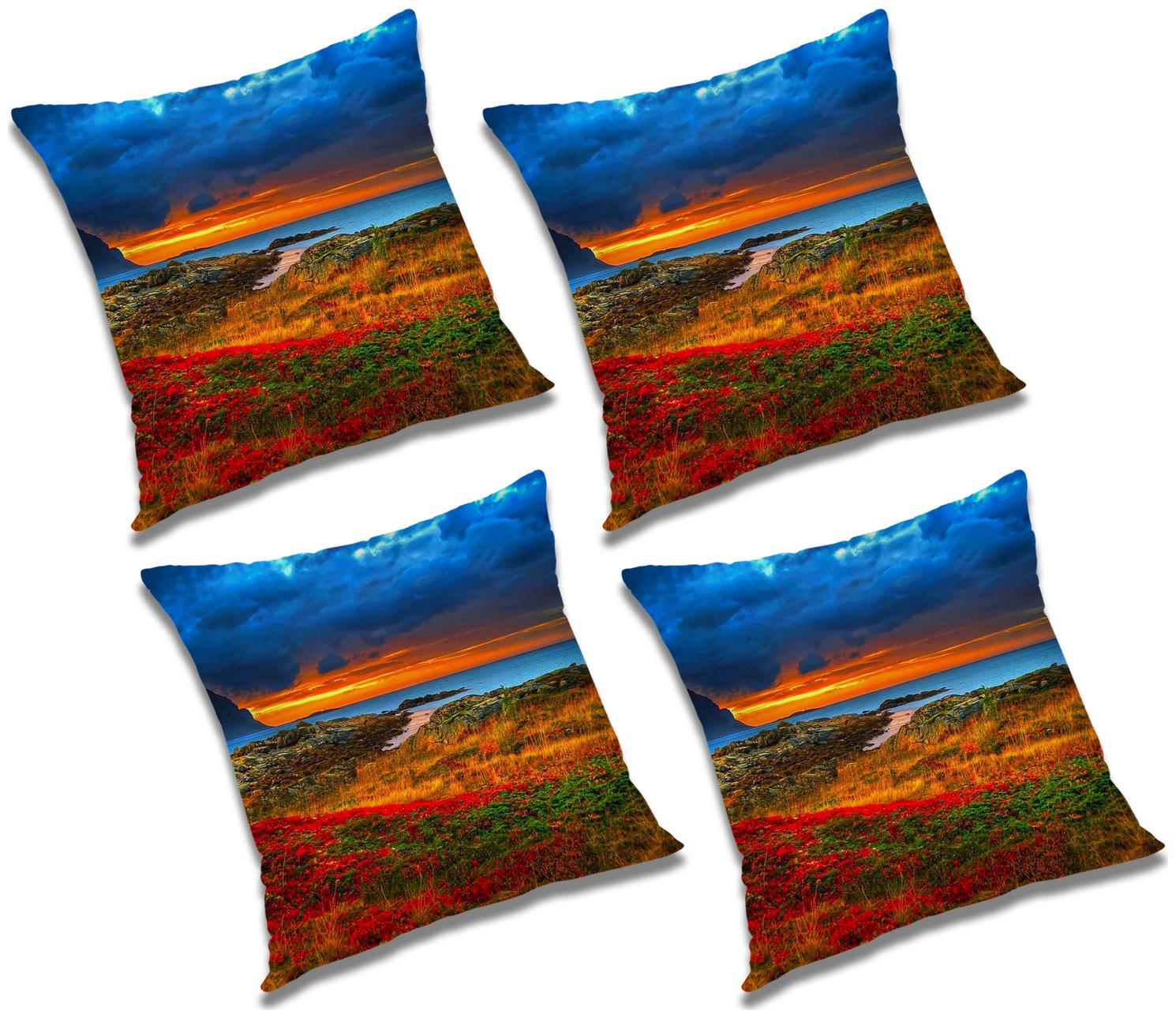 

RADANYA Abstract Cushion Cover with Filler (Set of 4) 20x20 inch