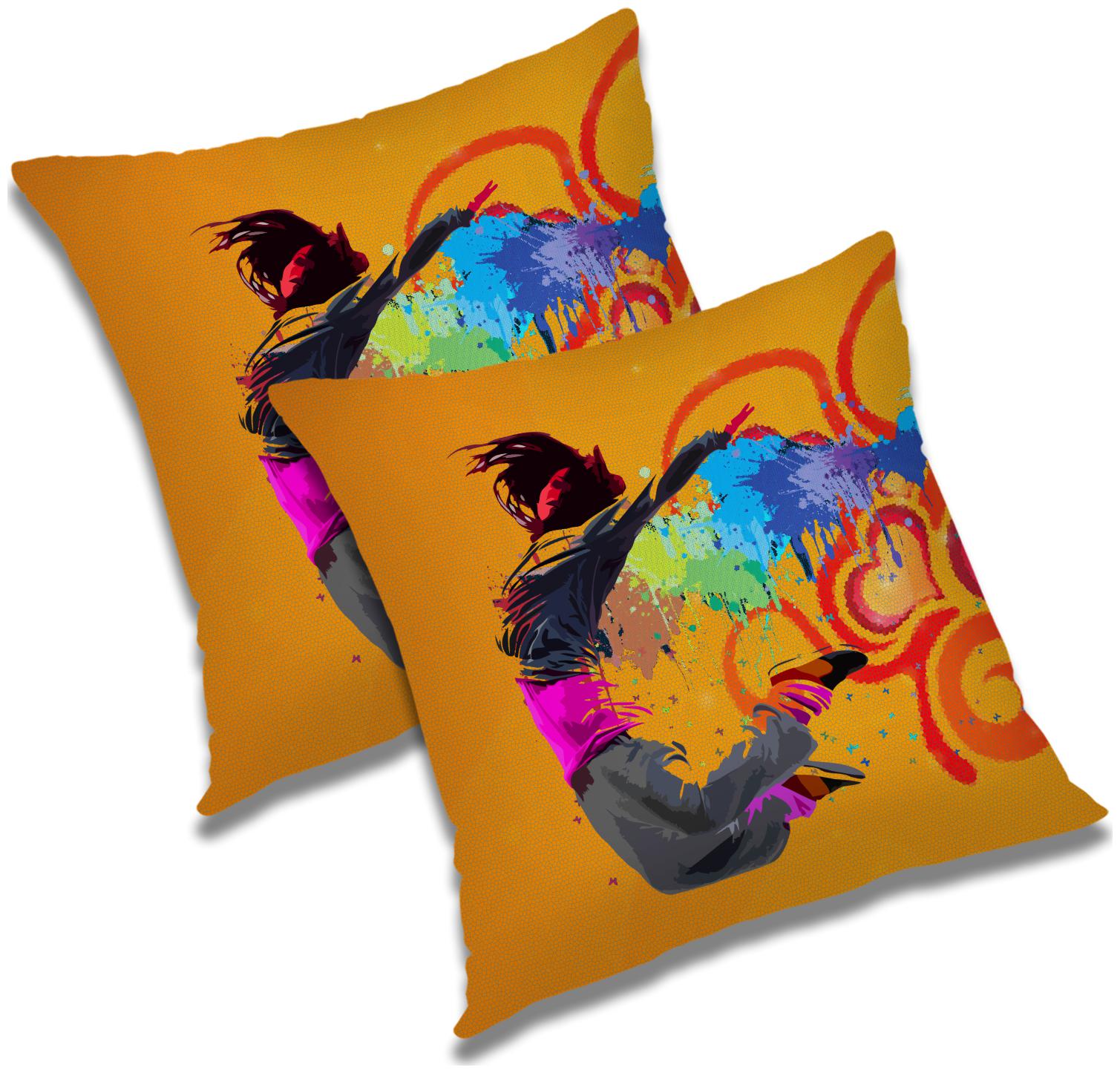 

RADANYA Abstract Cushion Cover with Filler Set 18x18 inch