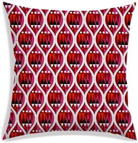 RADANYA Abstract Polyester Pink Cushion Cover ( Extra large , Pack of 1 )