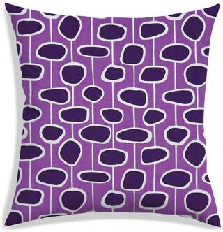 RADANYA Abstract Polyester Purple Cushion Cover ( Small , Pack of 1 )