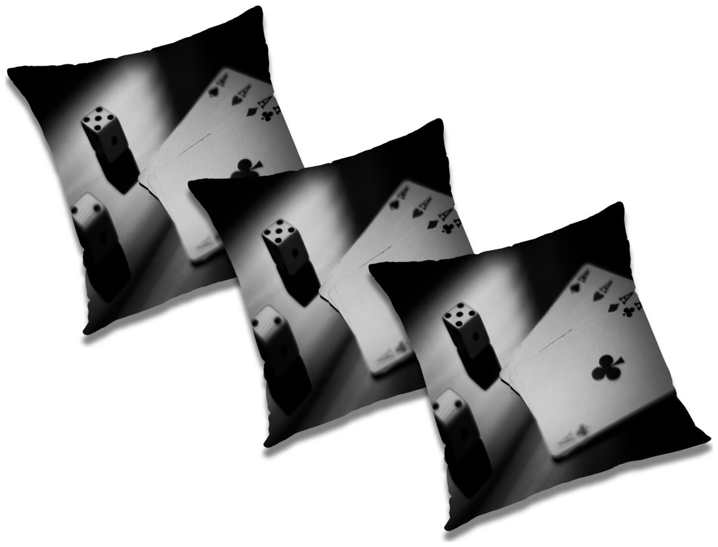 

RADANYA Abstract Polyester Black Cushion Cover ( Regular Pack of 3 )