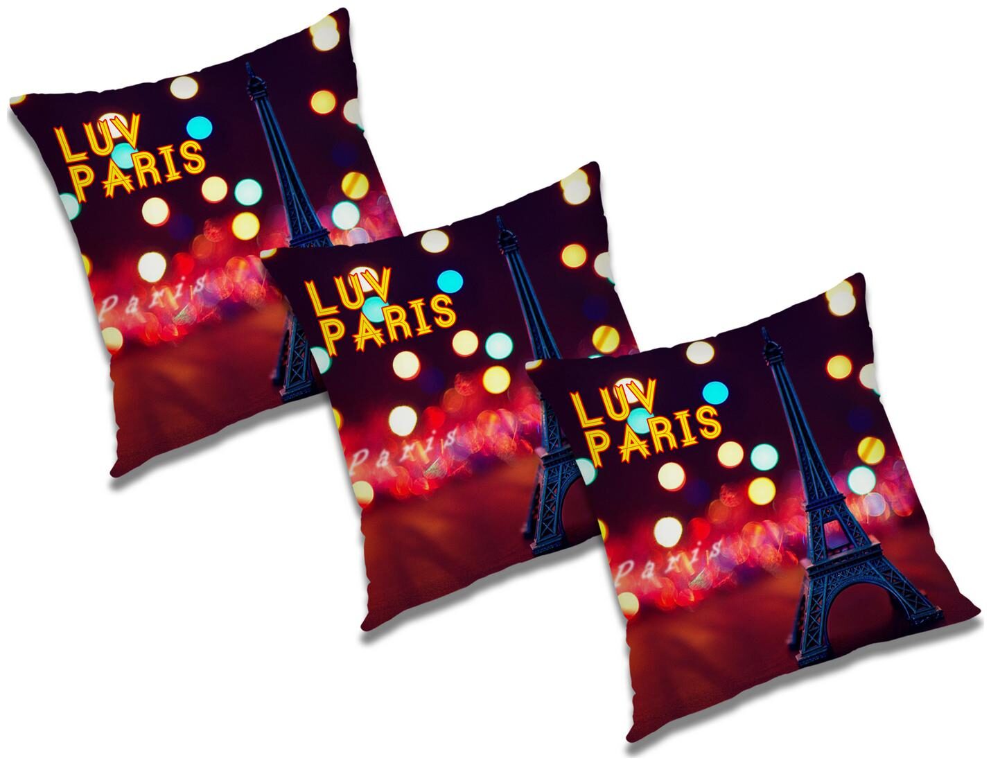 

RADANYA Abstract Polyester Red Cushion Cover ( Large Pack of 3 )