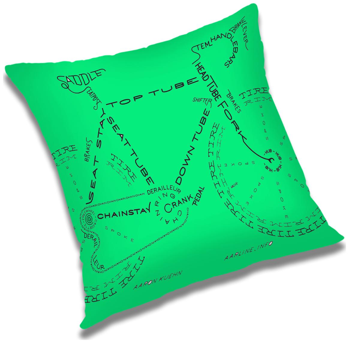 

RADANYA Abstract Polyester Green Cushion Cover ( Regular Pack of 1 )