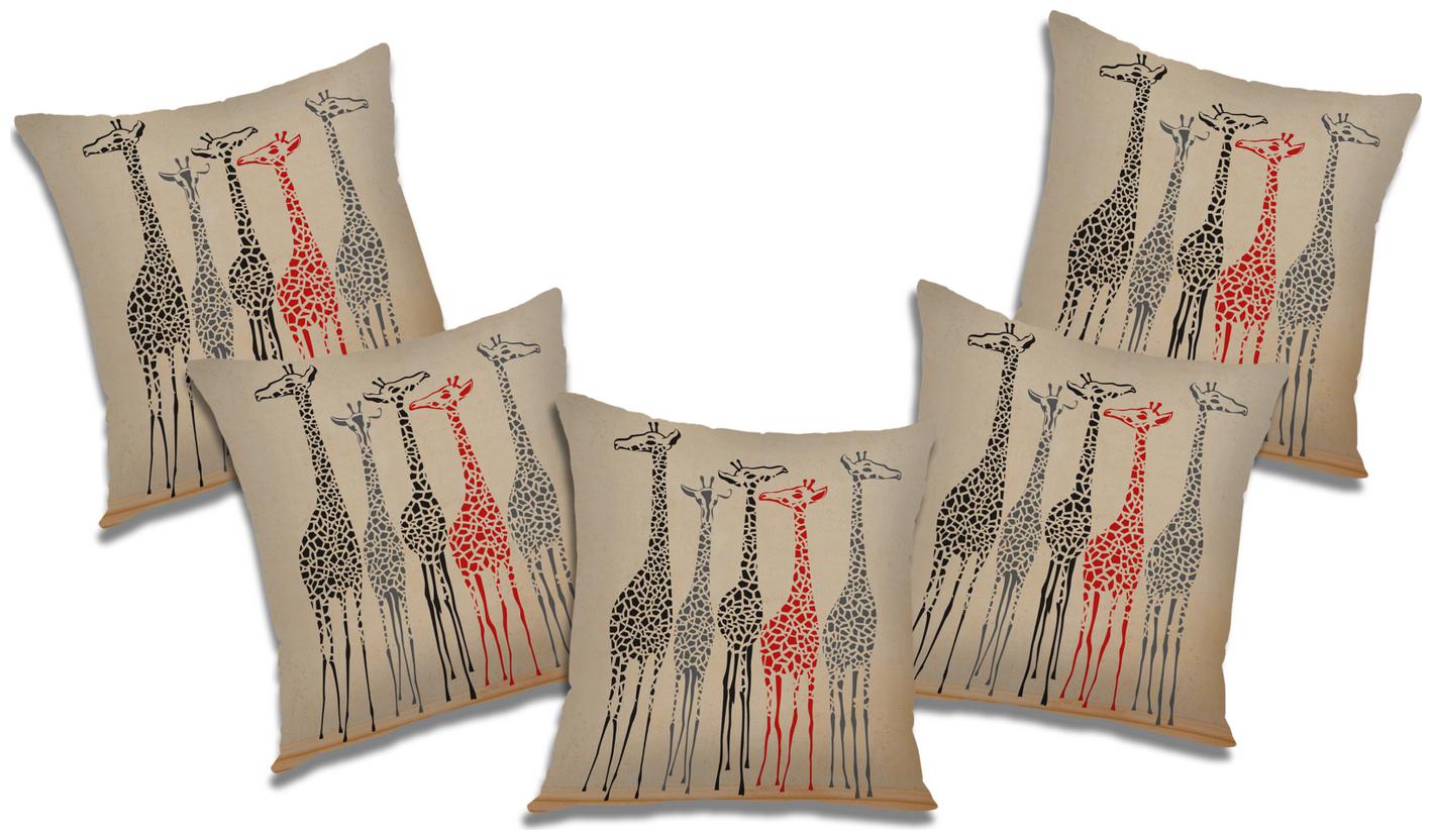 

RADANYA Abstract Cushion Cover with Filler (Set of 5) 16x16 inch
