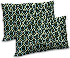 RADANYA Polyester Abstract Pillow Covers ( Pack of 2 , Green )