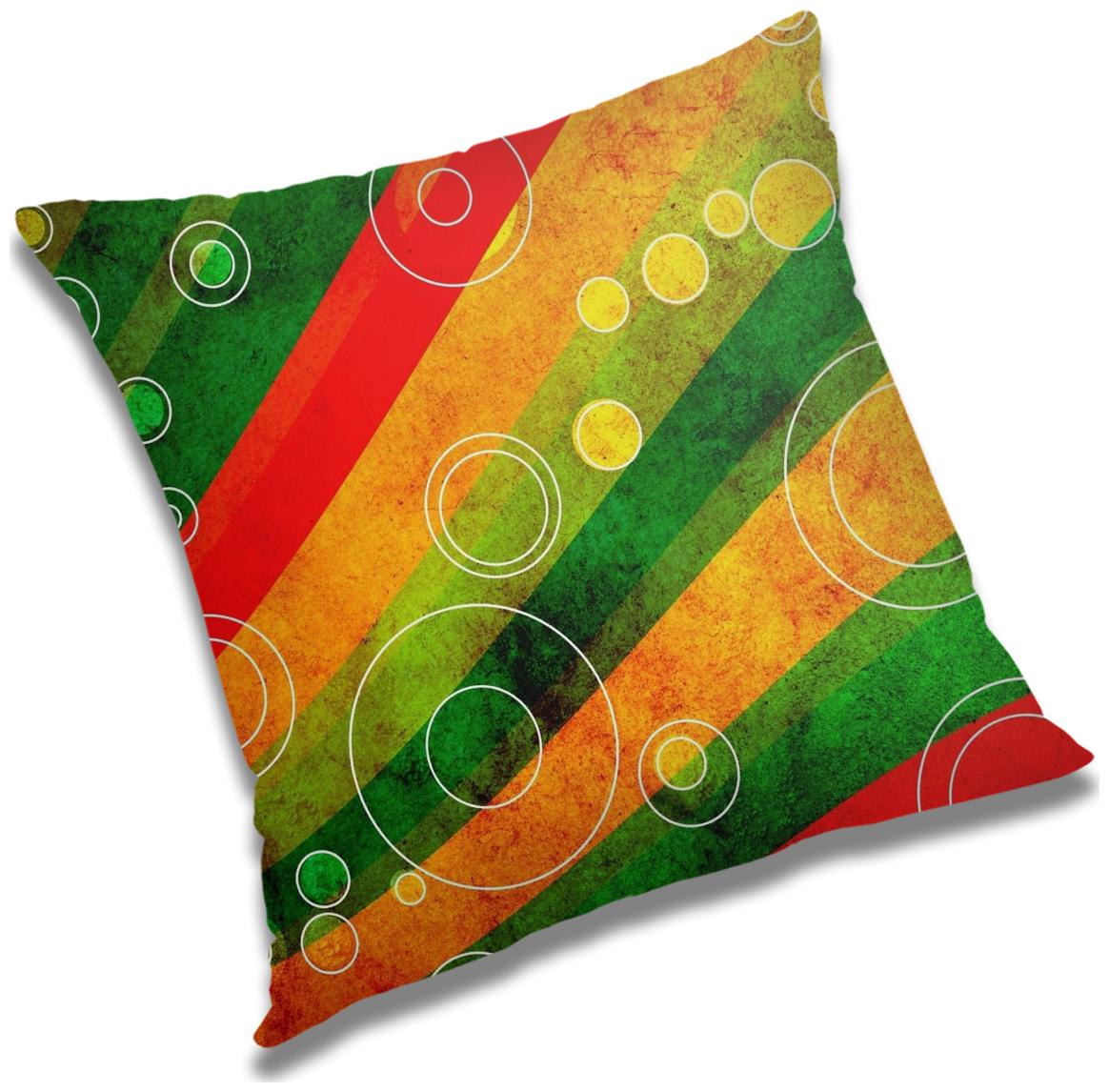 

RADANYA Abstract Polyester Green Cushion Cover ( Large Pack of 1 )