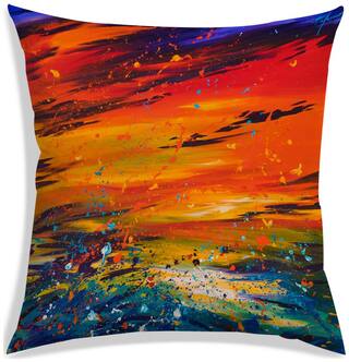 RADANYA Abstract Cushion Cover 24x24 inch