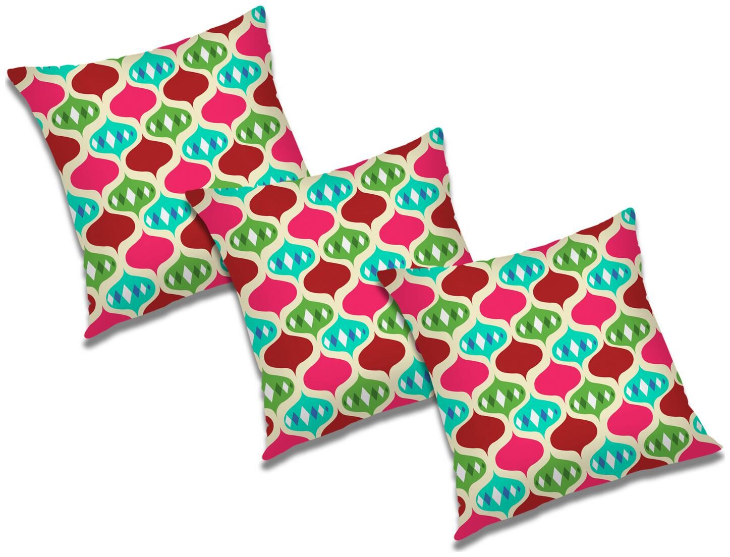 

RADANYA Abstract Cushion Cover with Filler (Set of 3) 16x16 inch