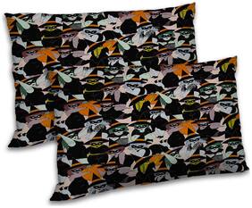 RADANYA Polyester Abstract Pillow Covers ( Pack of 2 , Brown )