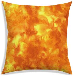 RADANYA Abstract Polyester Orange Cushion Cover ( Extra large , Pack of 1 )