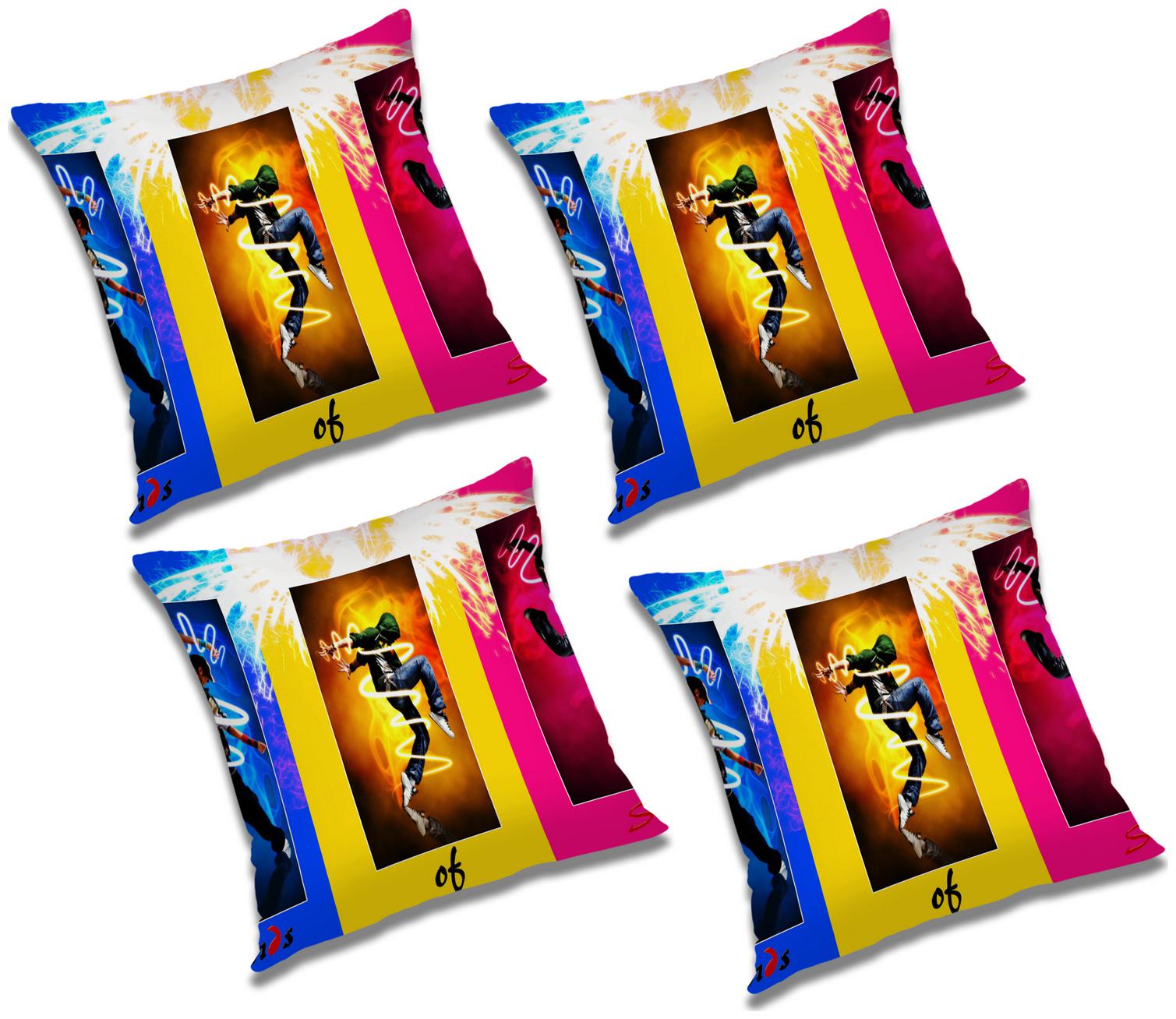 

RADANYA Abstract Cushion Cover with Filler (Set of 4) 12X12 inch