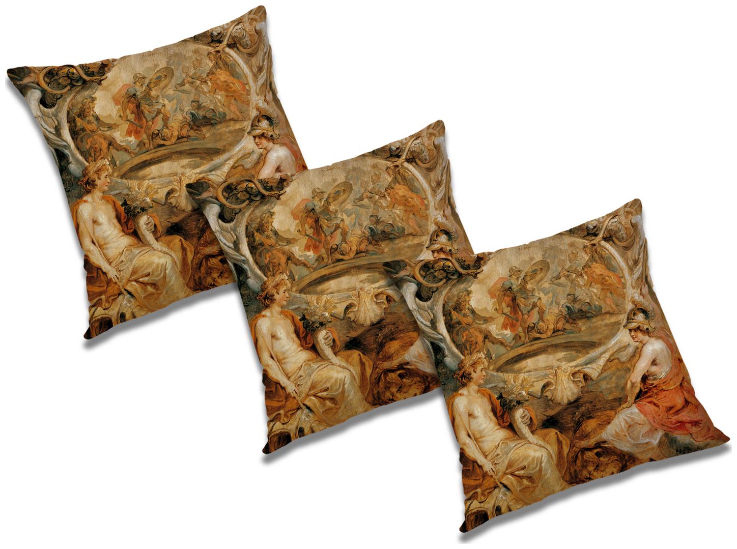 

RADANYA Abstract Polyester Brown Cushion Cover ( Large Pack of 3 )