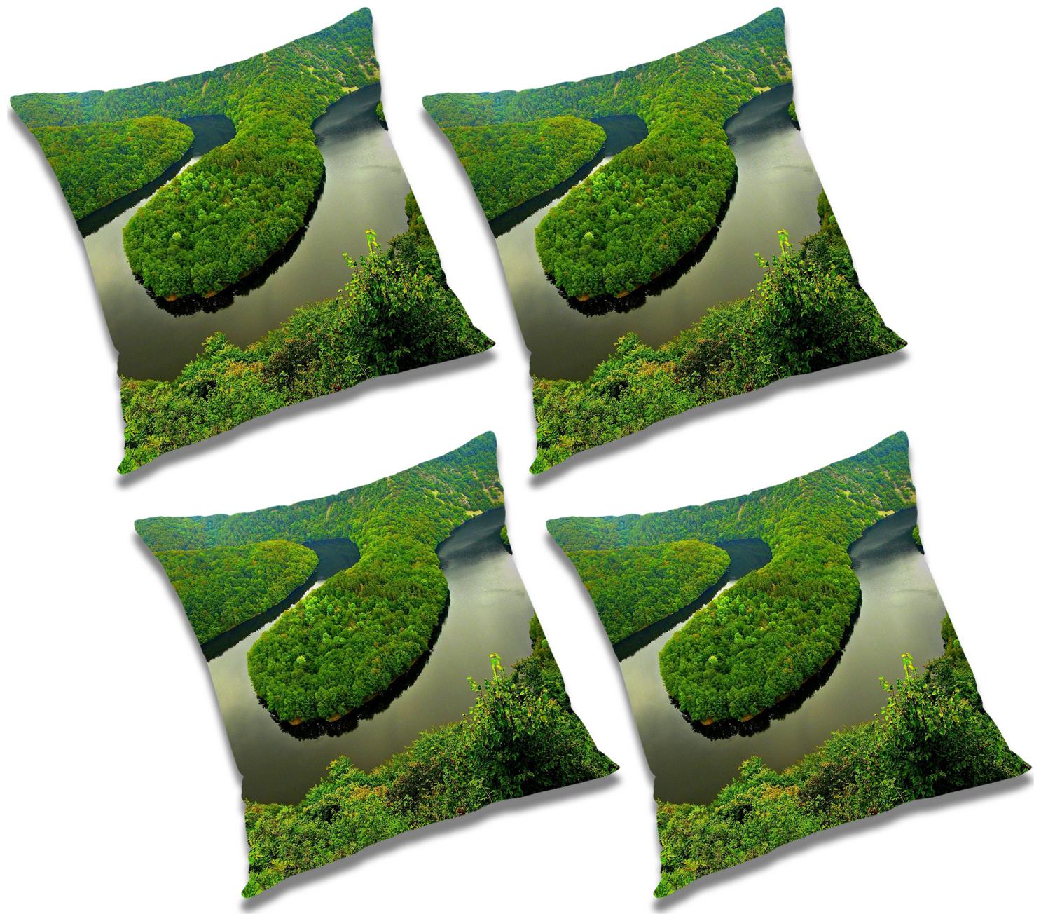 

RADANYA Abstract Cushion Cover with Filler (Set of 4) 16x16 inch