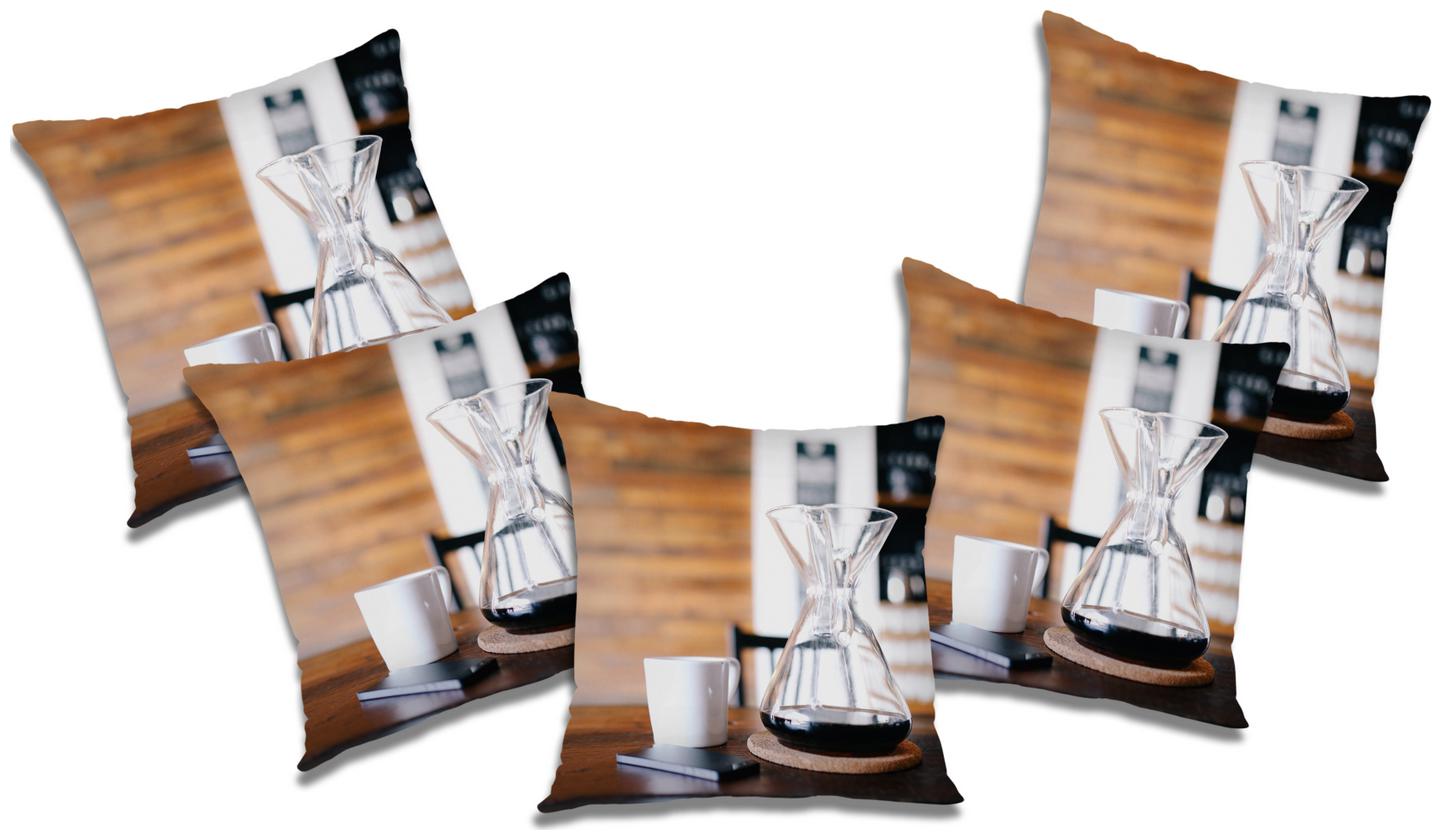 

RADANYA Abstract Cushion Cover with Filler (Set of 5) 16x16 inch