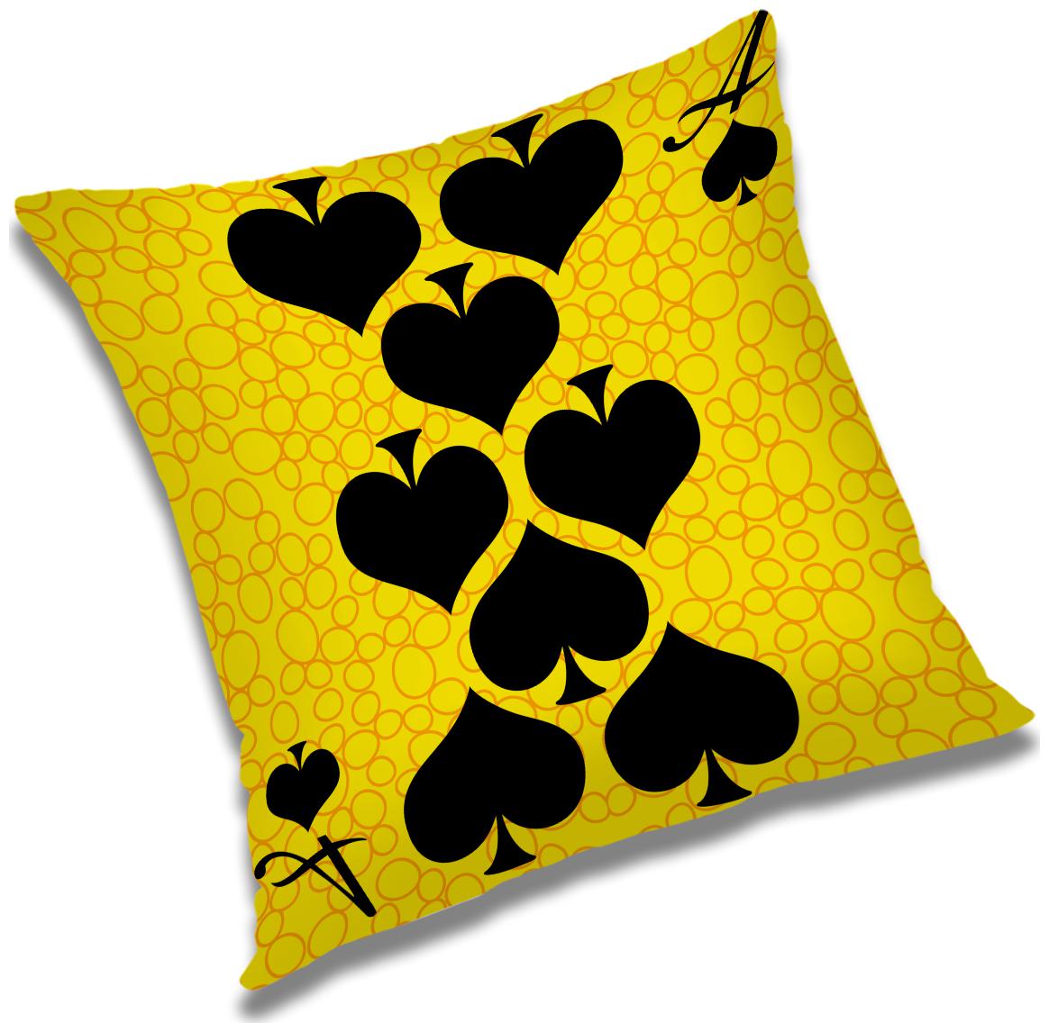 

RADANYA Abstract Polyester Yellow Cushion Cover ( Regular Pack of 1 )