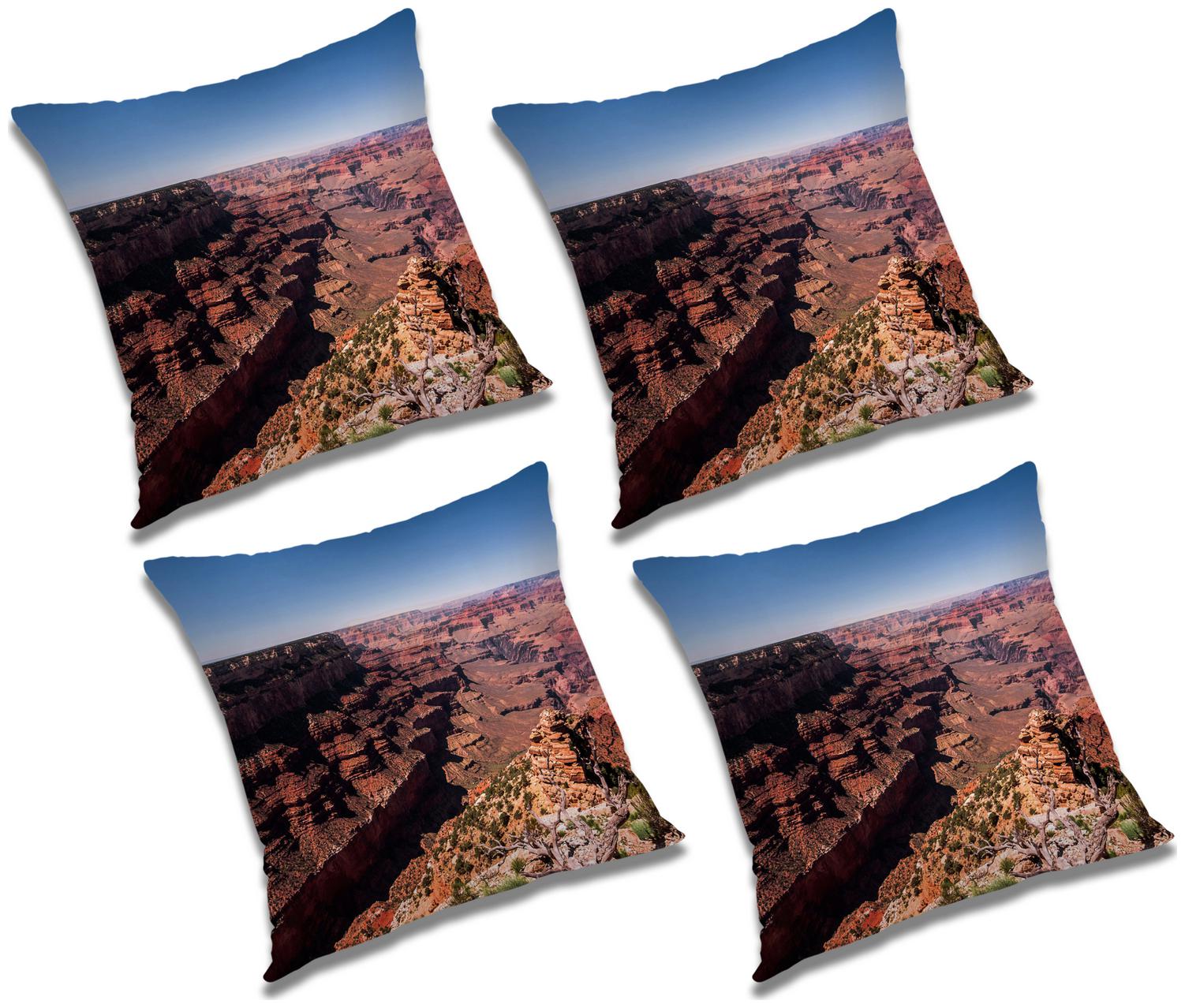 

RADANYA Abstract Cushion Cover with Filler (Set of 4) 12X12 inch