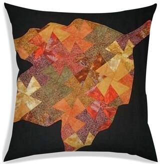 RADANYA Abstract Polyester Black Cushion Cover ( Extra large , Pack of 1 )