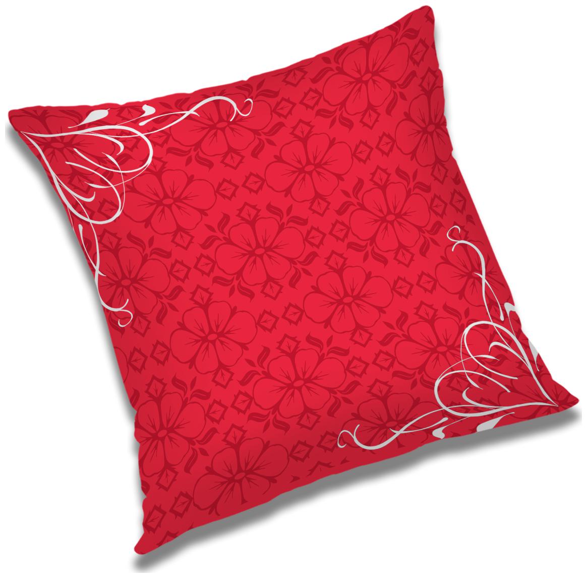 

RADANYA Abstract Polyester Red Cushion Cover ( Extra large Pack of 1 )