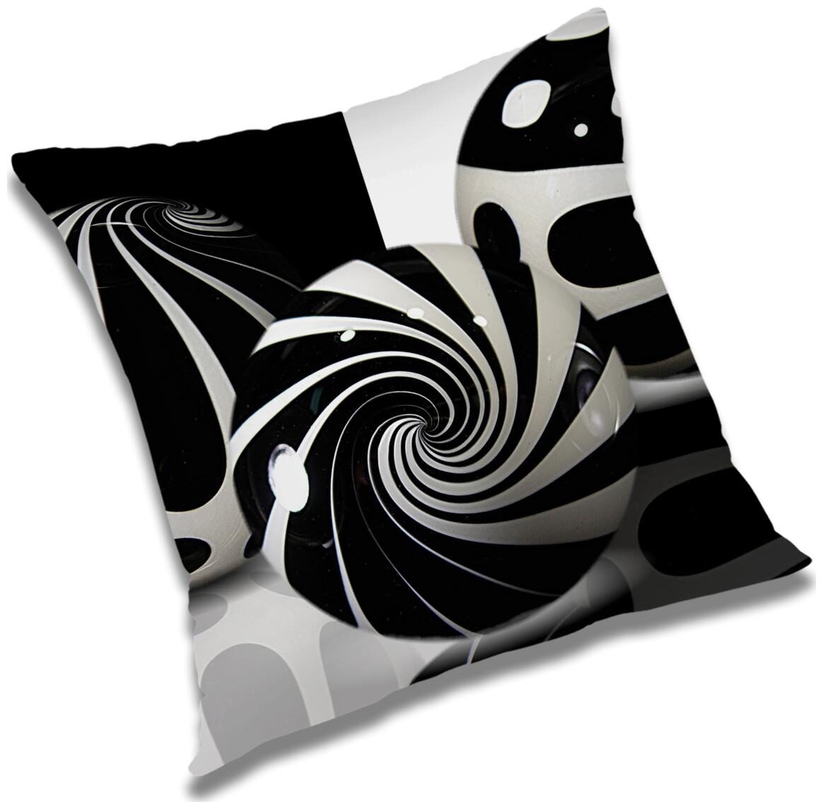 

RADANYA Abstract Polyester Black Cushion Cover ( Regular Pack of 1 )