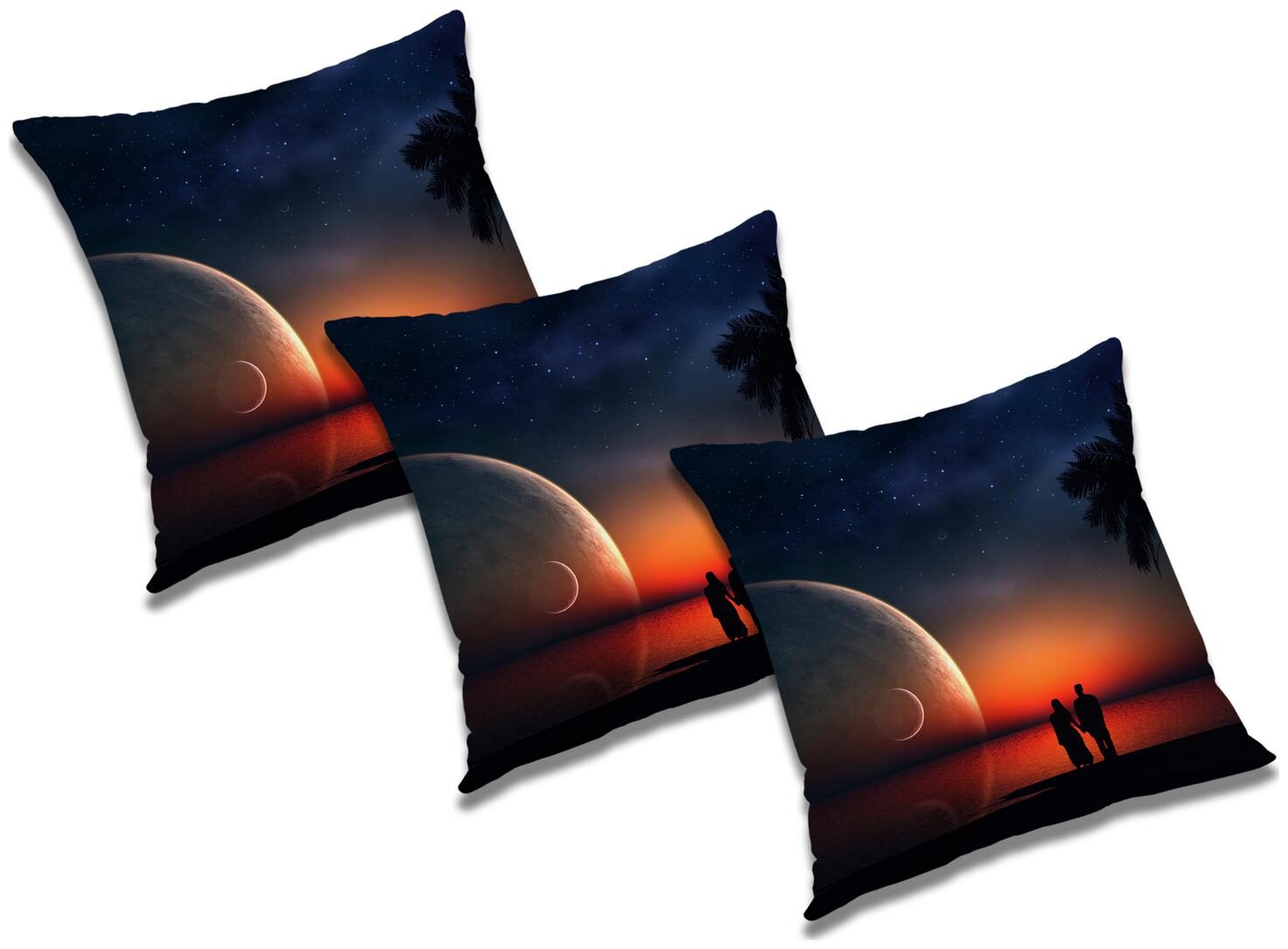 

RADANYA Abstract Polyester Black Cushion Cover ( Large Pack of 3 )