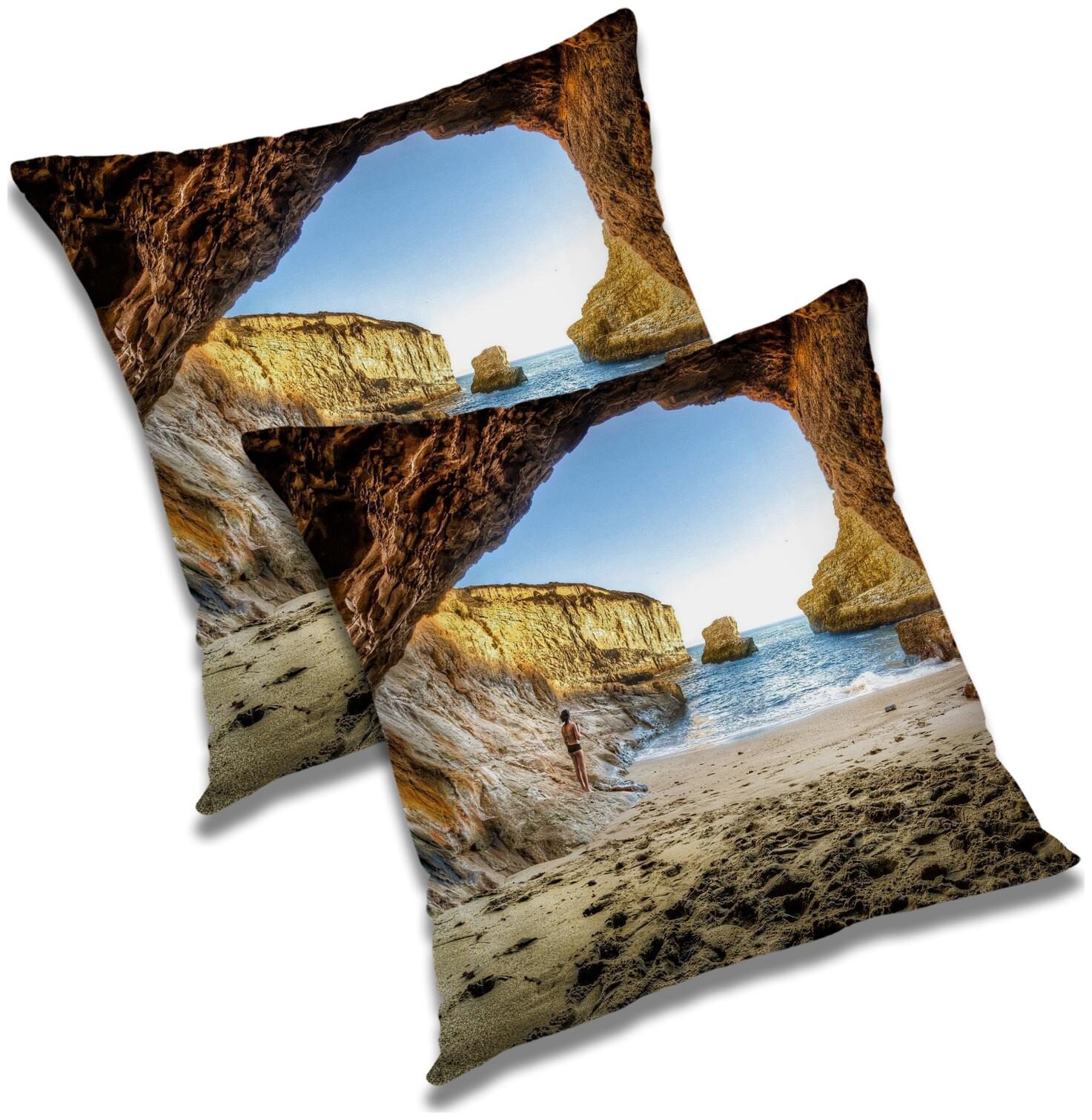 

RADANYA Abstract Cushion Cover with Filler (Set of 2) 12X12 inch