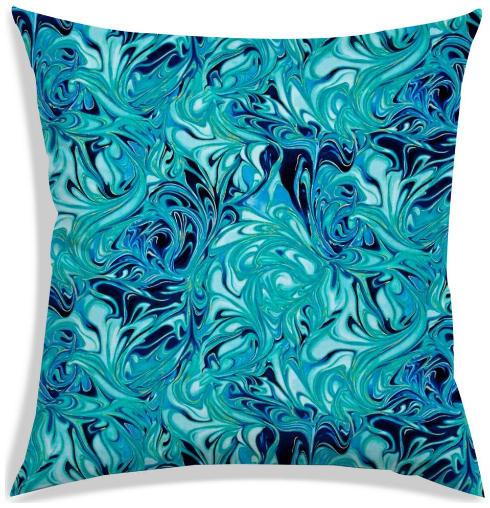

RADANYA Abstract Polyester Blue Cushion Cover ( Extra large Pack of 1 )
