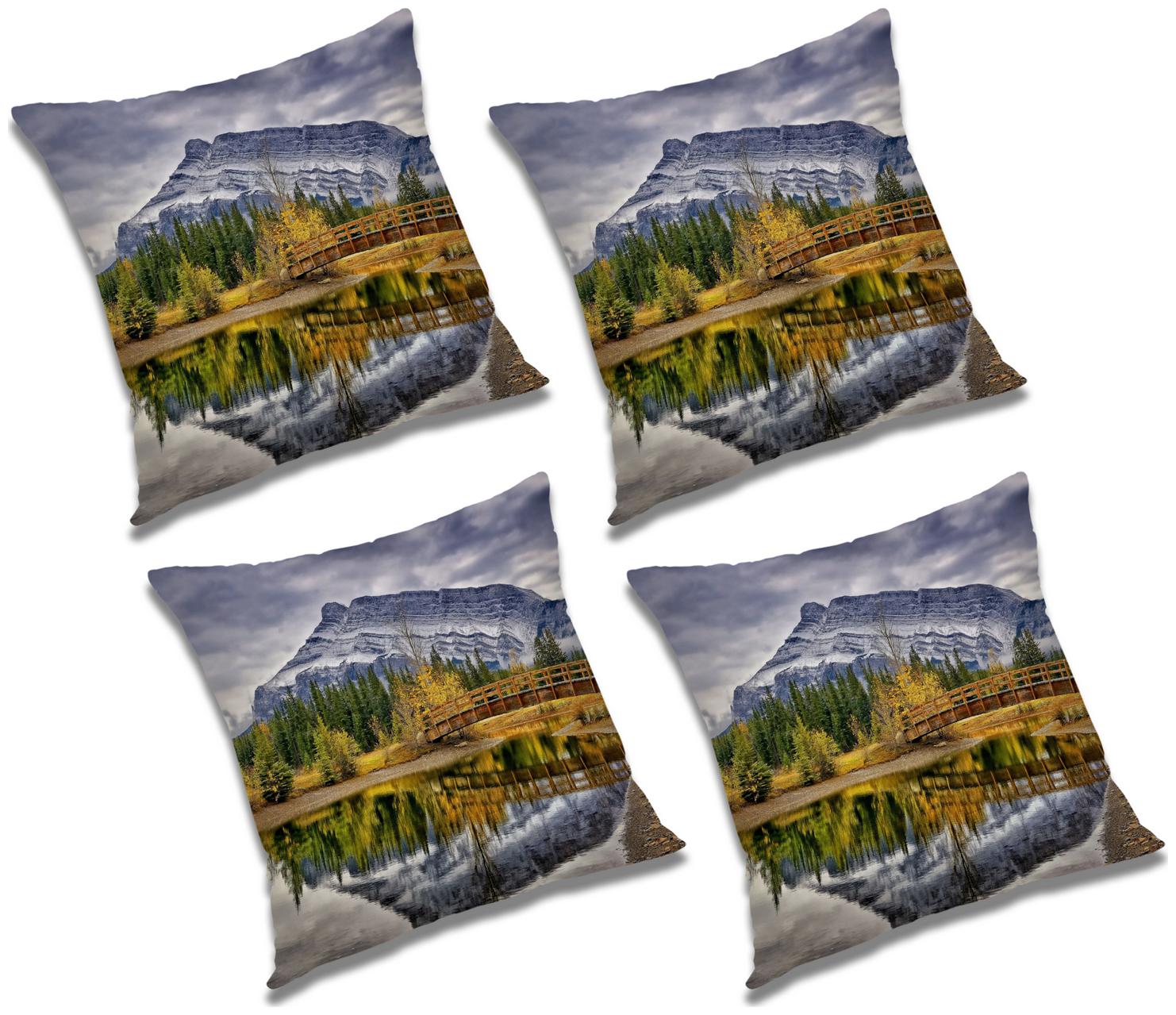 

RADANYA Abstract Cushion Cover with Filler (Set of 4) 24x24 inch