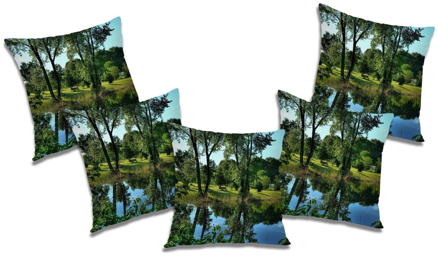 

RADANYA Abstract Cushion Cover with Filler (Set of 5) 16x16 inch