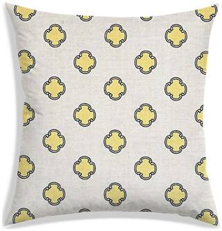 RADANYA Abstract Polyester Beige Cushion Cover ( Regular , Pack of 1 )