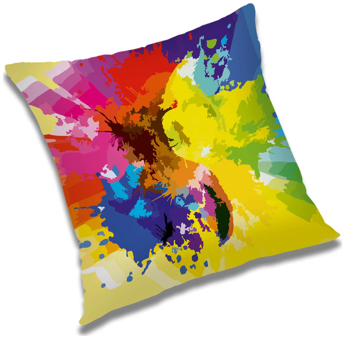 

RADANYA Abstract Printed Cushion Cover Multicolor 20x20 inch