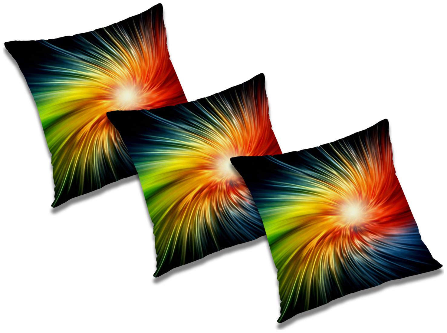 

RADANYA Abstract Polyester Black Cushion Cover ( Small Pack of 3 )