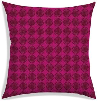 RADANYA Abstract Polyester Pink Cushion Cover ( Small , Pack of 1 )