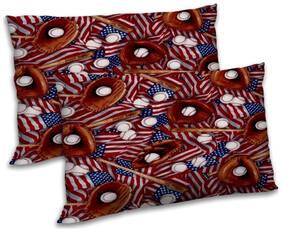 RADANYA Polyester Abstract Pillow Covers ( Pack of 2 , Multi )