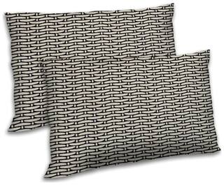 RADANYA Polyester Printed Pillow Covers ( Pack of 2 , Off-White )