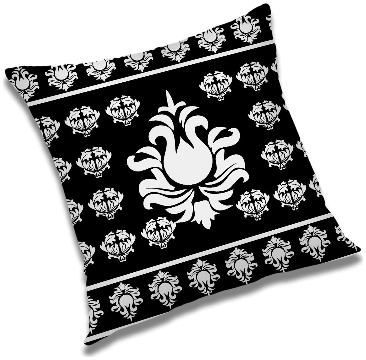 

RADANYA Abstract Polyester Black Cushion Cover ( Small Pack of 1 )
